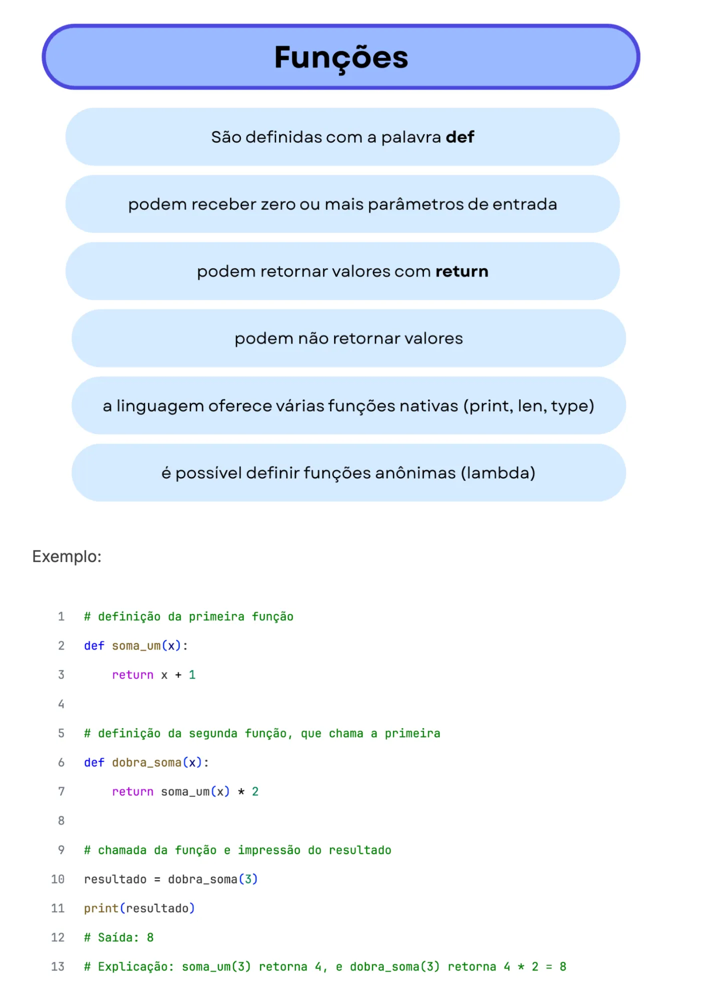 Aula 11 — Caderno de questões
